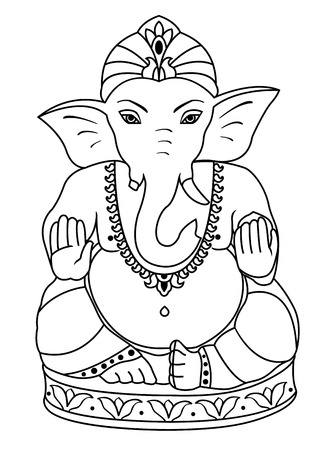 Detail Ganesh Sketch Drawing Nomer 11