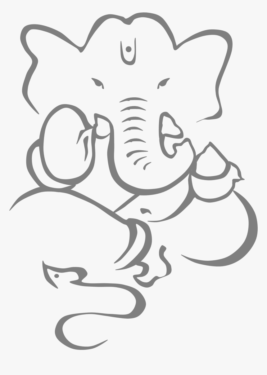 Detail Ganesh Sketch Drawing Nomer 24