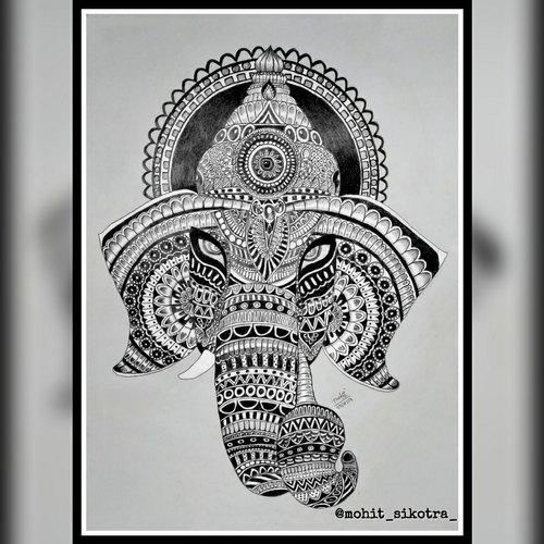 Detail Ganesh Sketch Drawing Nomer 25