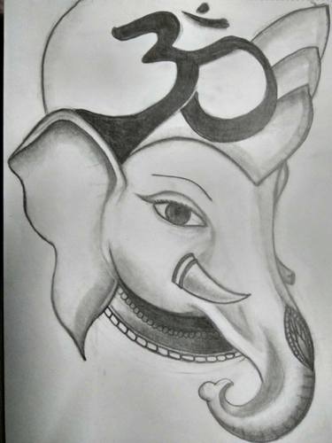 Detail Ganesh Sketch Drawing Nomer 29