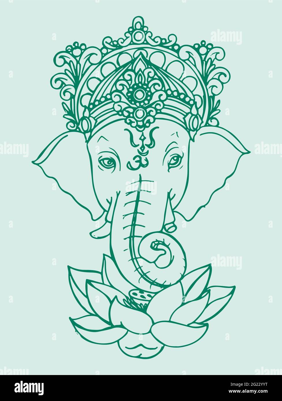 Detail Ganesh Sketch Drawing Nomer 32