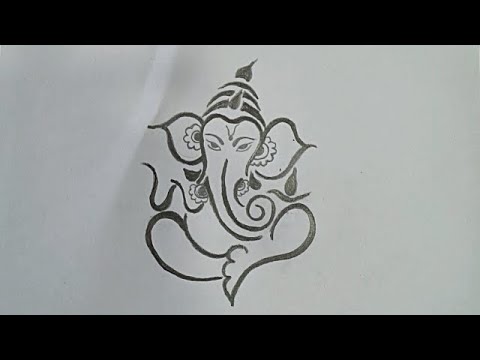 Detail Ganesh Sketch Drawing Nomer 8