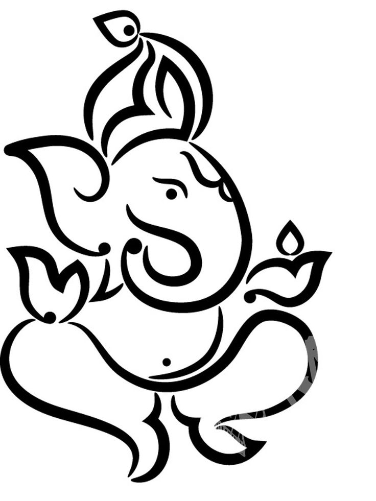 Detail Ganesh Sketch Drawing Nomer 9