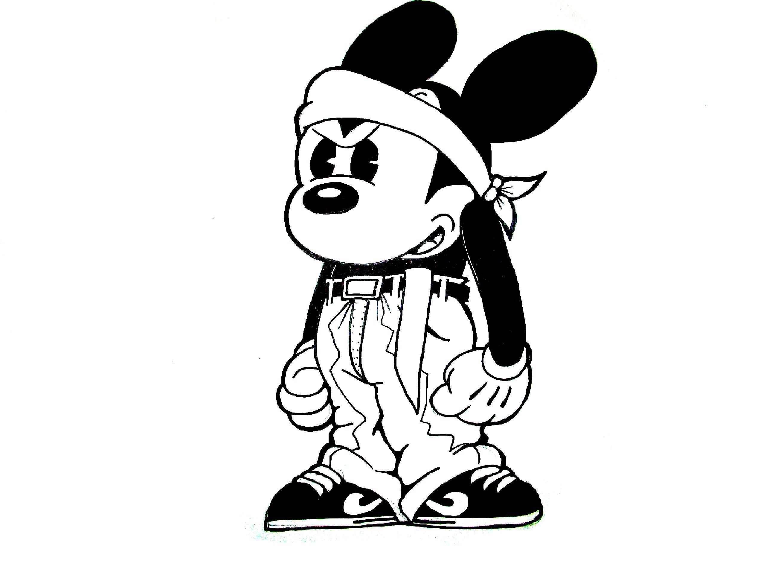 Detail Gangster Mickey Mouse Hand Drawings Nomer 15