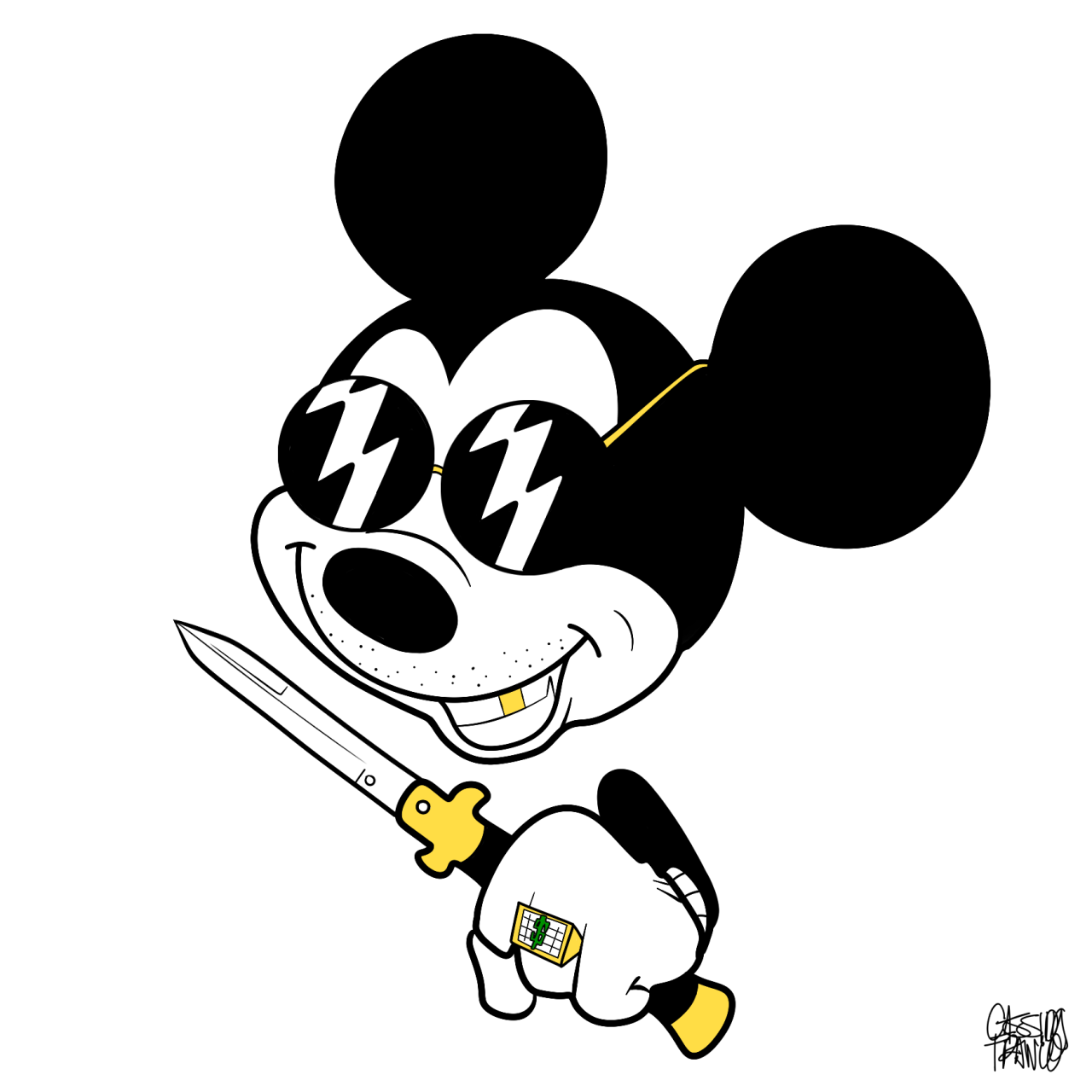 Detail Gangster Mickey Mouse With A Gun Nomer 13