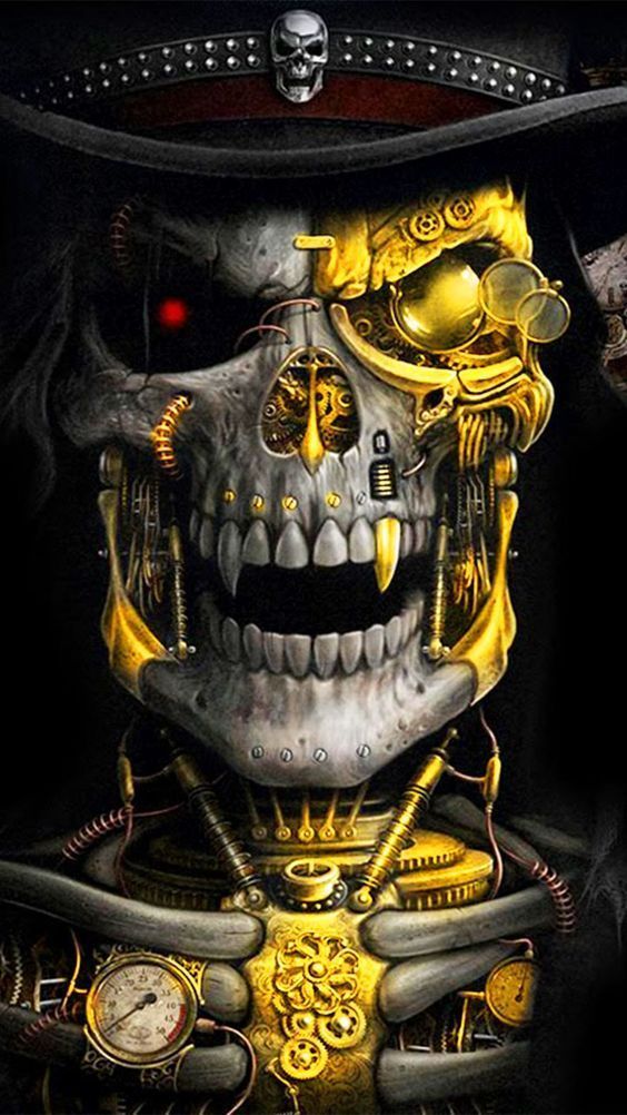 Detail Gangster Skull Wallpaper 3d Nomer 9