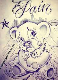 Detail Gangster Teddy Bear Drawings Nomer 23