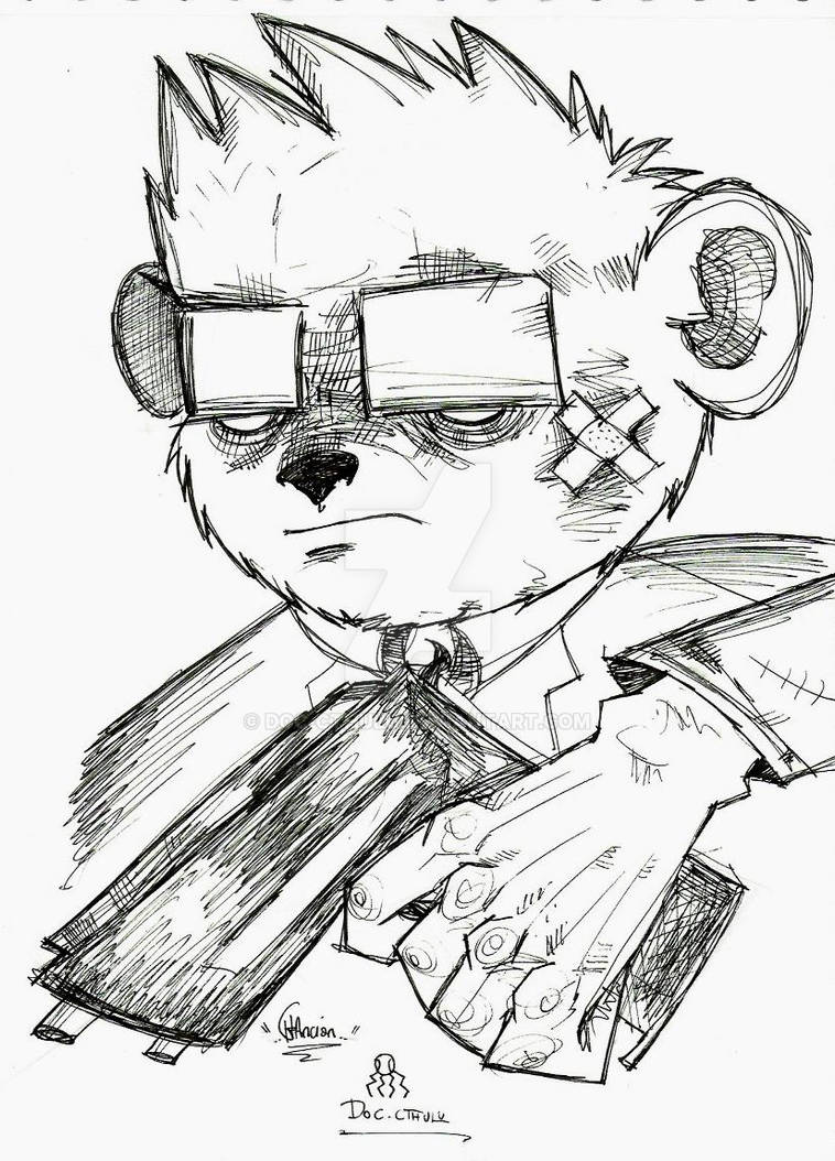 Detail Gangster Teddy Bear Drawings Nomer 31