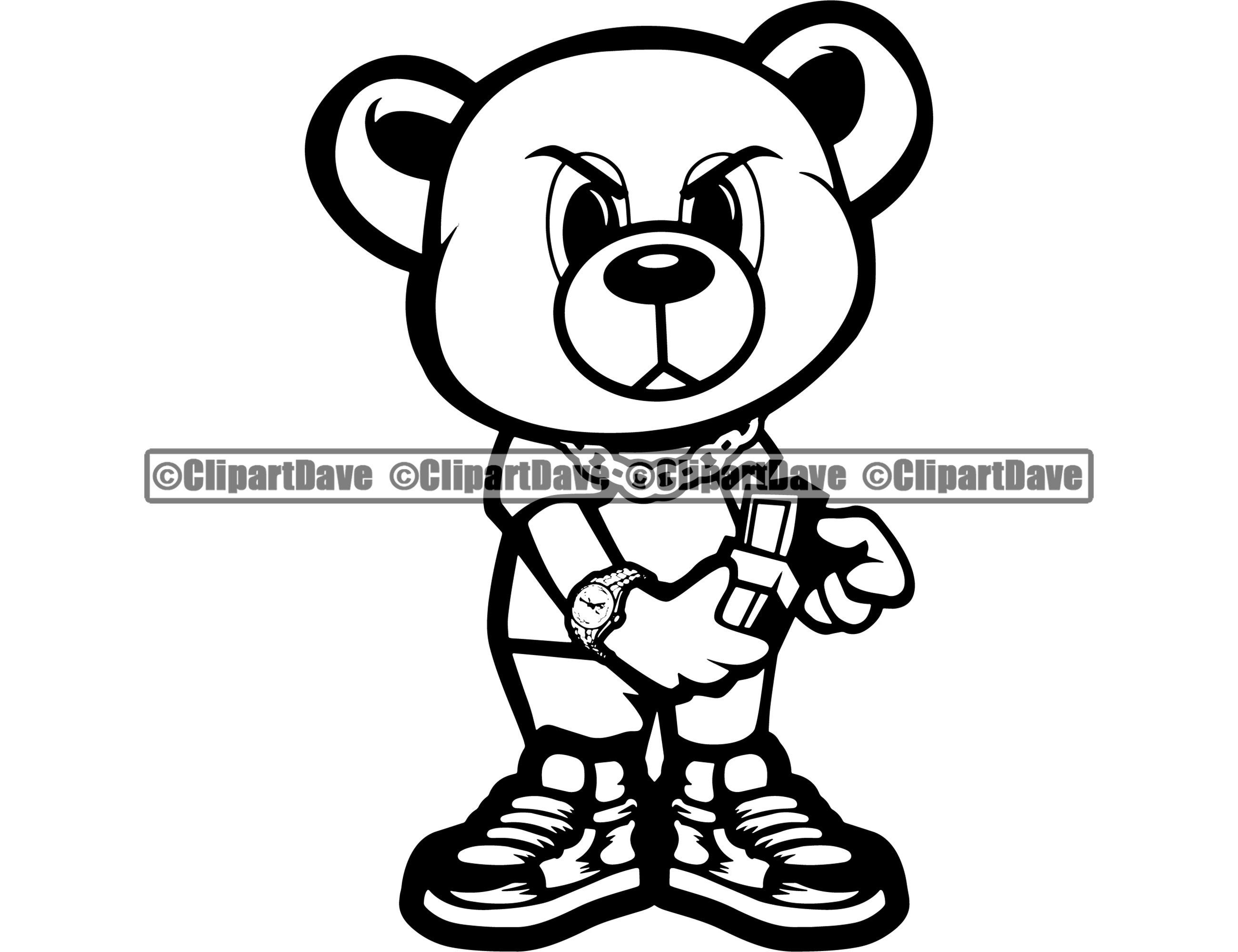 Detail Gangster Teddy Bear Drawings Nomer 39