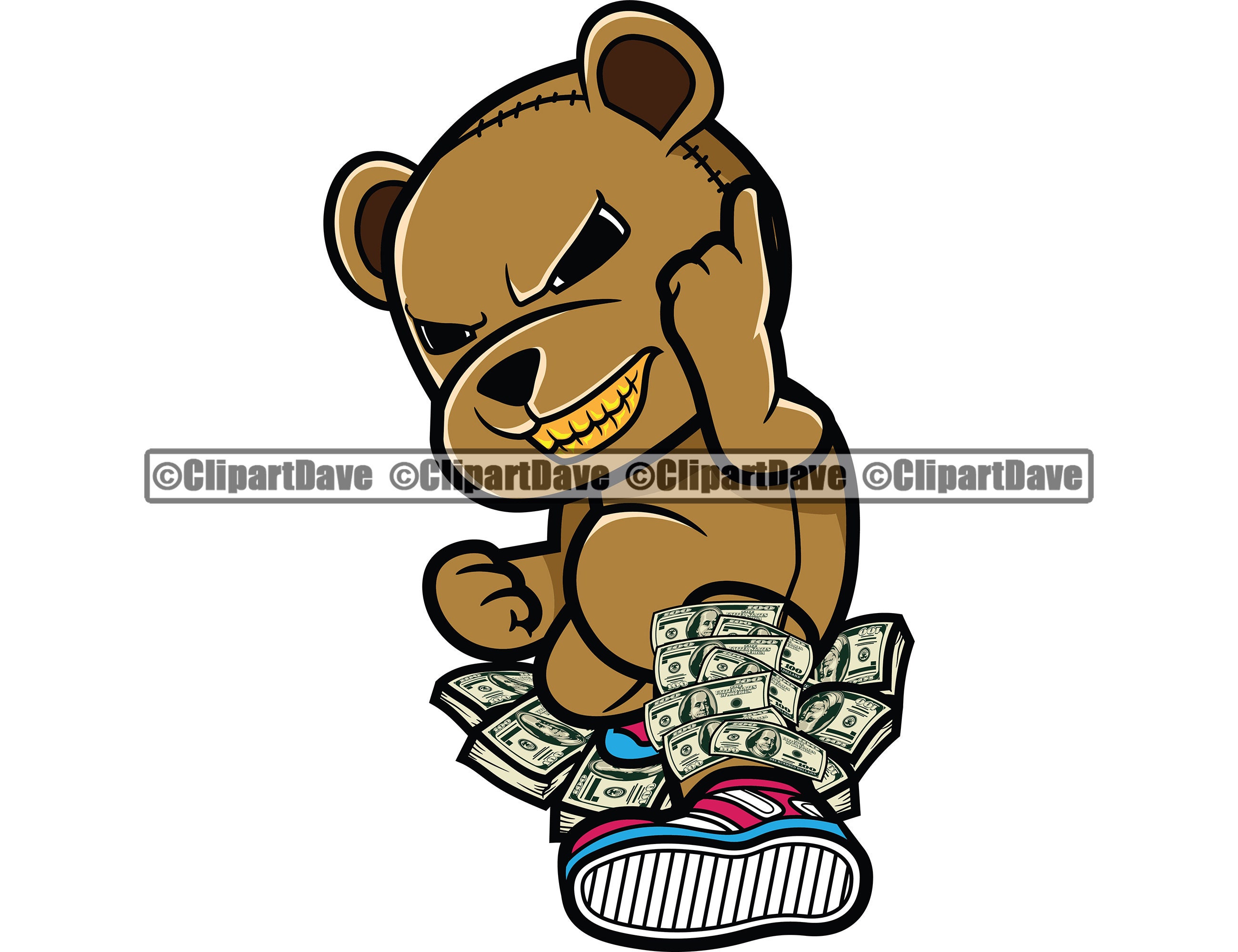 Detail Gangster Teddy Bear Logo Nomer 17