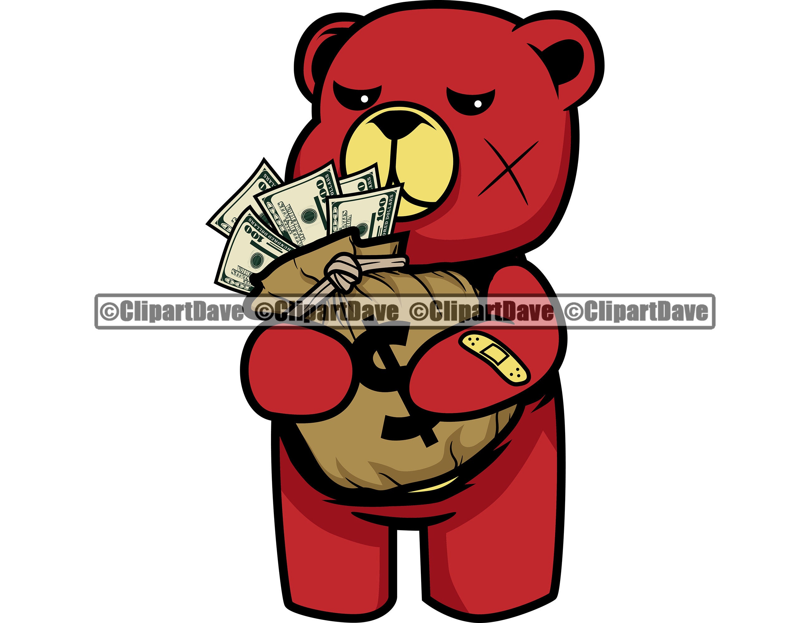 Detail Gangster Teddy Bear Logo Nomer 4