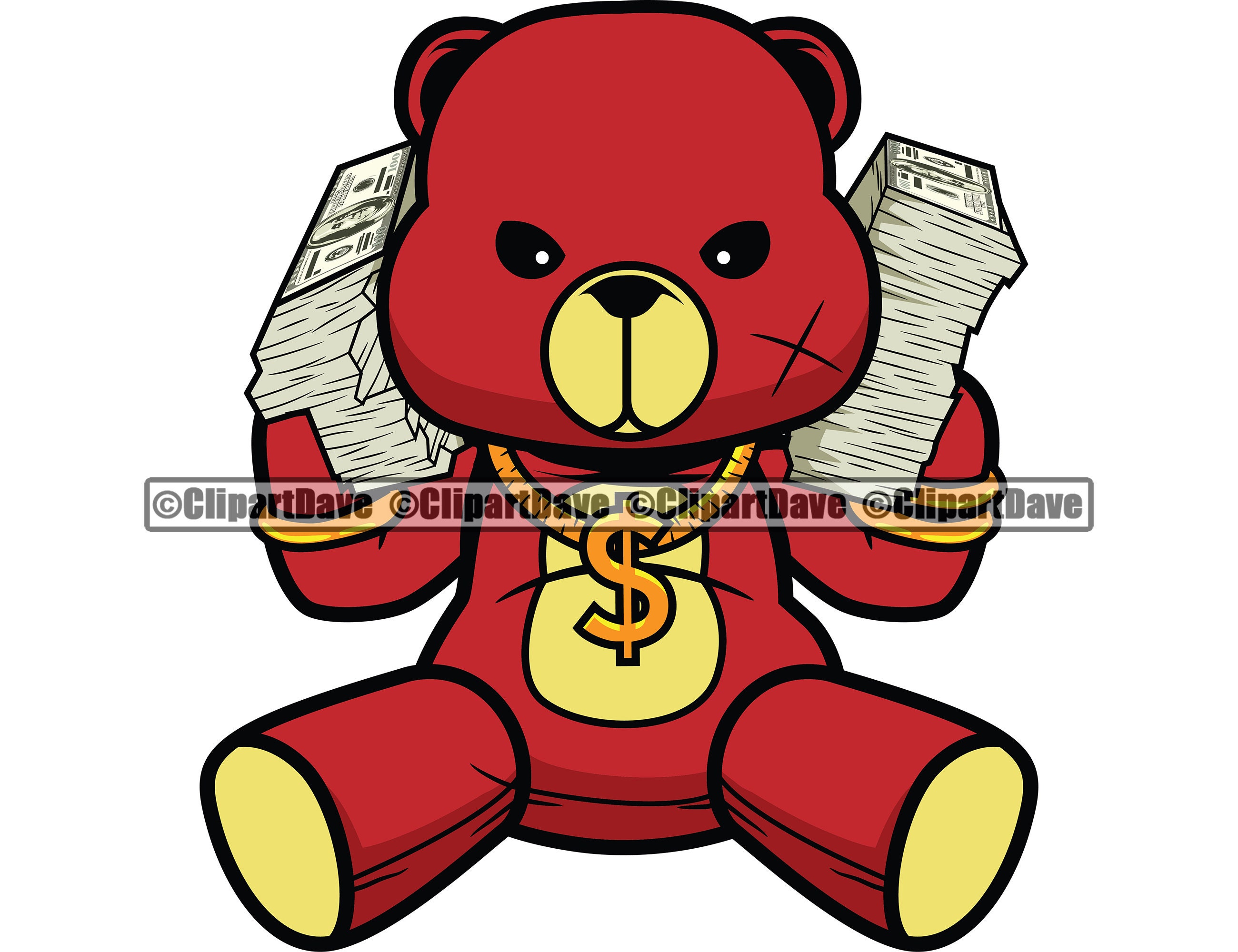 Detail Gangster Teddy Bear Logo Nomer 8