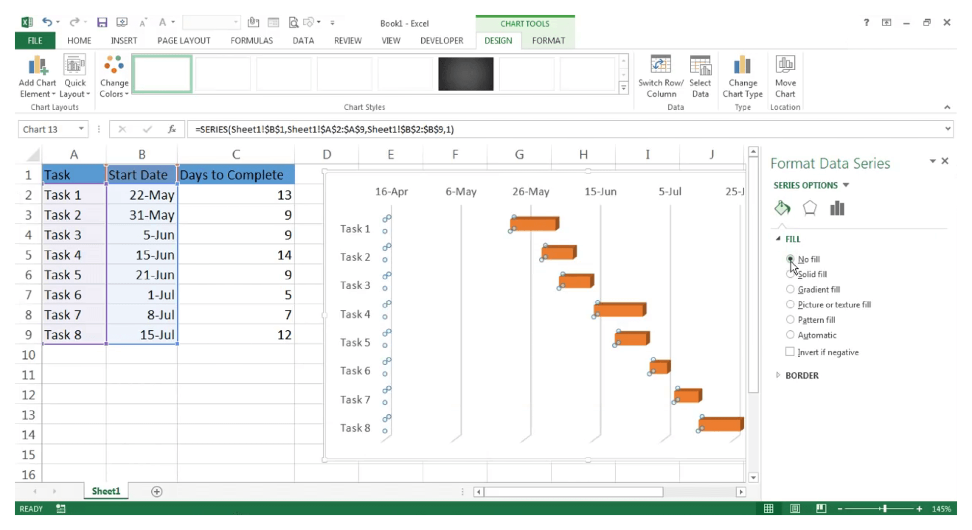Detail Gantt Chart Excel Template Xls Nomer 50