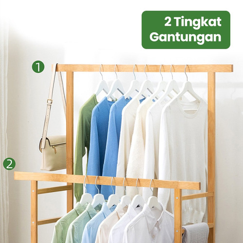 Detail Gantungan Baju Kayu Berdiri Nomer 34