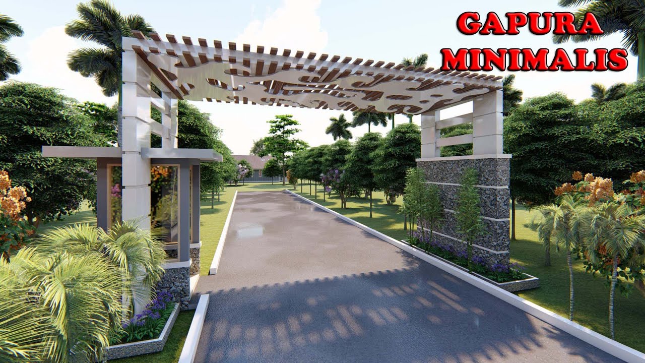 Detail Gapura Modern Minimalis Nomer 33