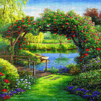 Detail Garden Background Nomer 27