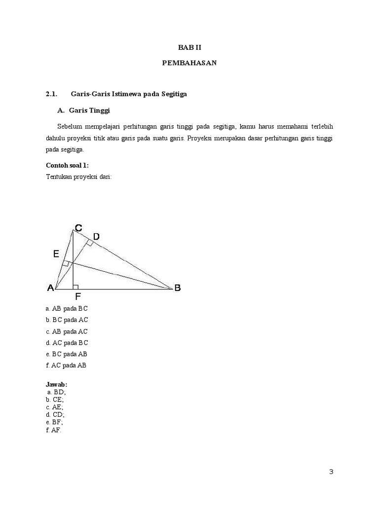 Detail Garis Istimewa Pada Segitiga Nomer 46