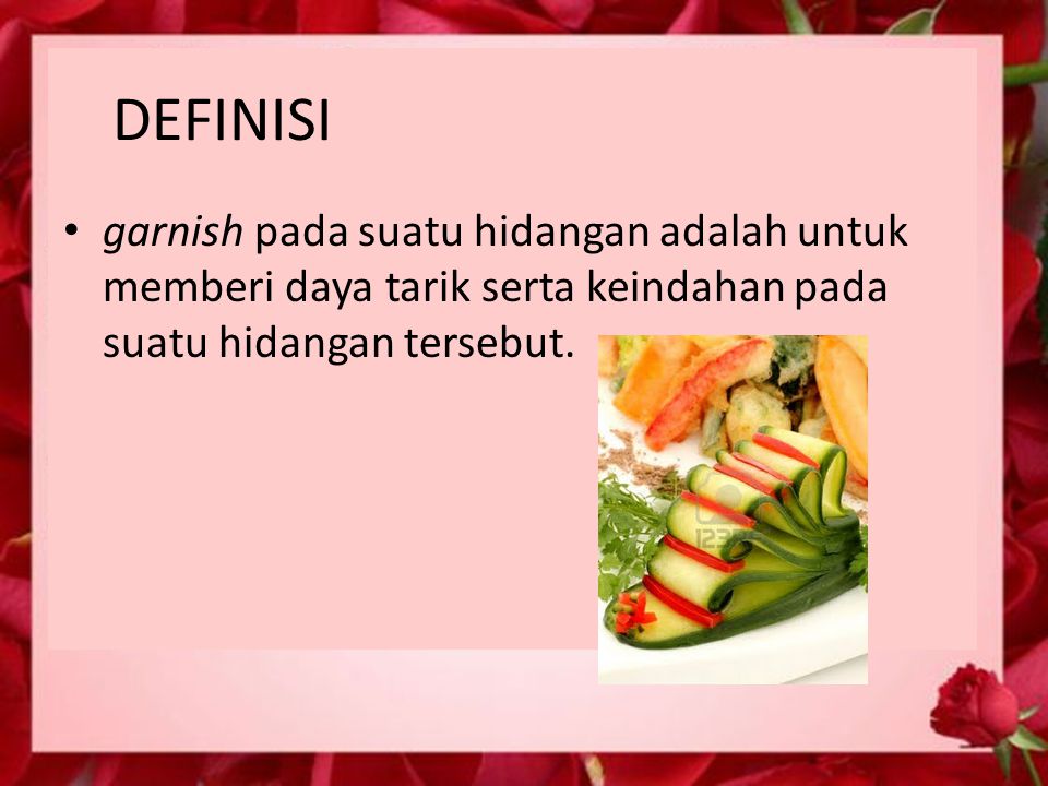 Detail Garnish Makanan Dan Minuman Nomer 44