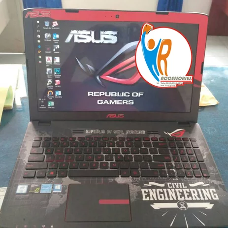 Detail Garskin Asus Rog Nomer 30