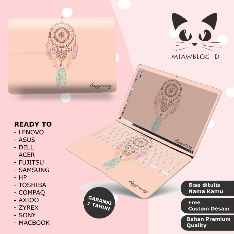 Detail Garskin Laptop Pink Nomer 5