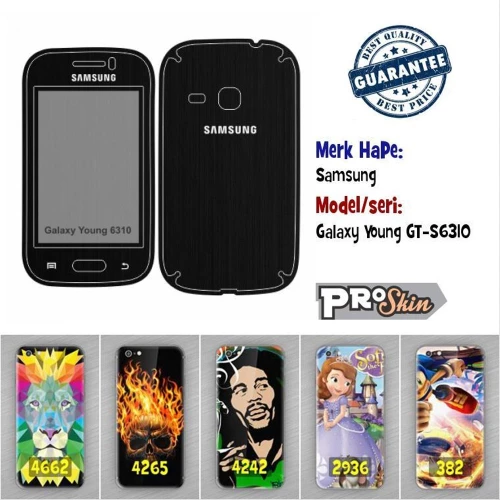 Detail Garskin Samsung Galaxy Young Nomer 3