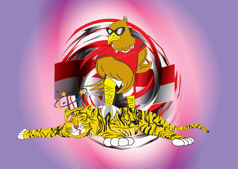 Detail Garuda Vs Harimau Nomer 18