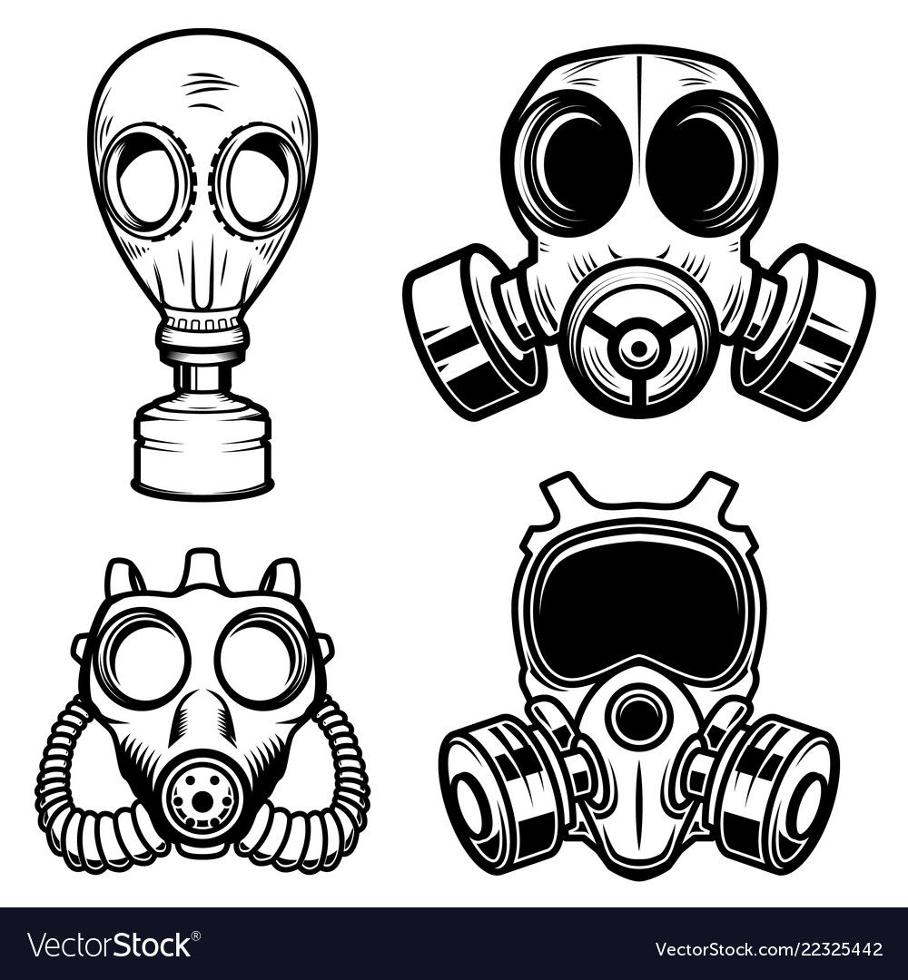 Detail Gas Mask Drawing Nomer 19
