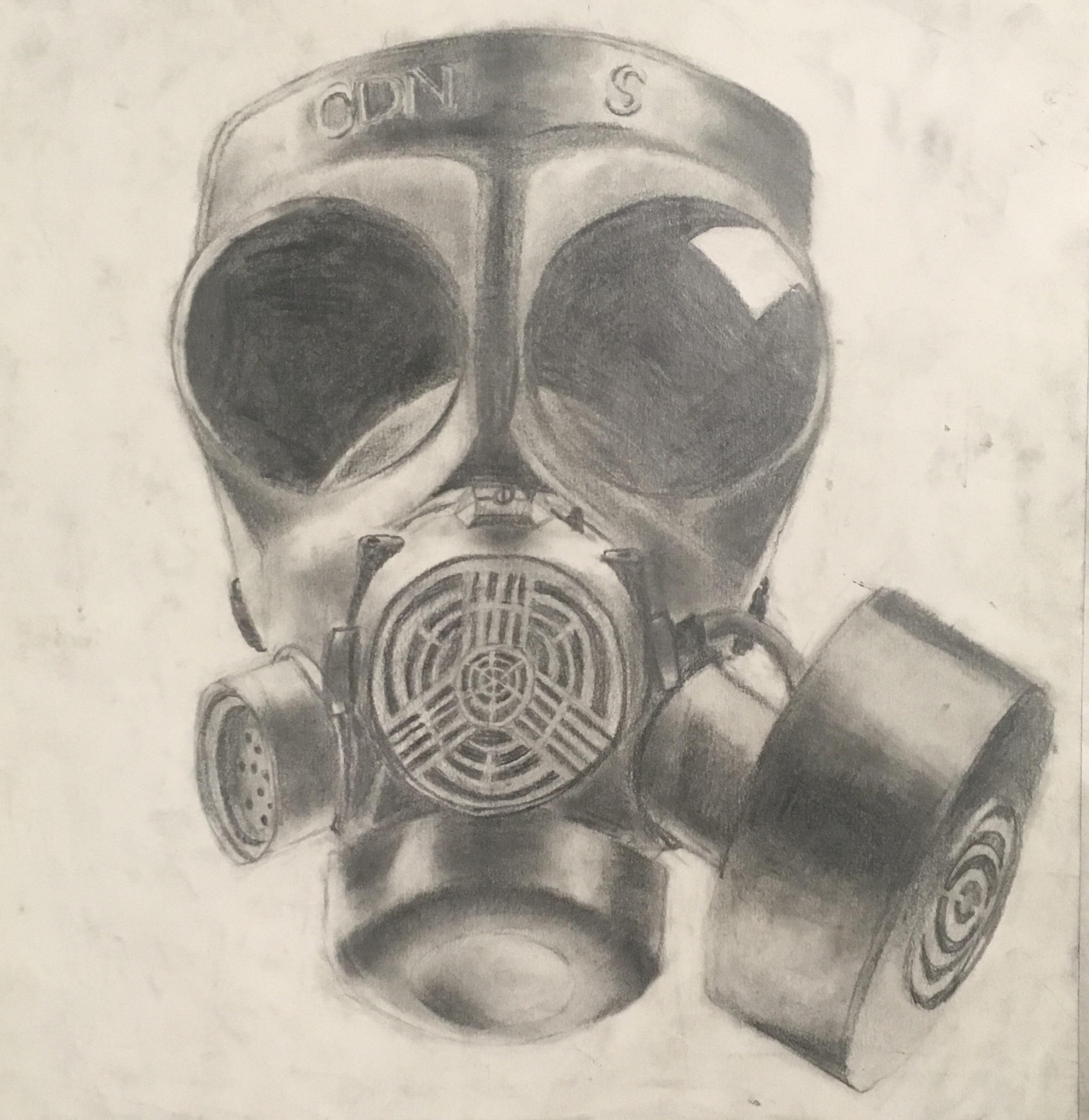 Detail Gas Mask Drawing Nomer 20