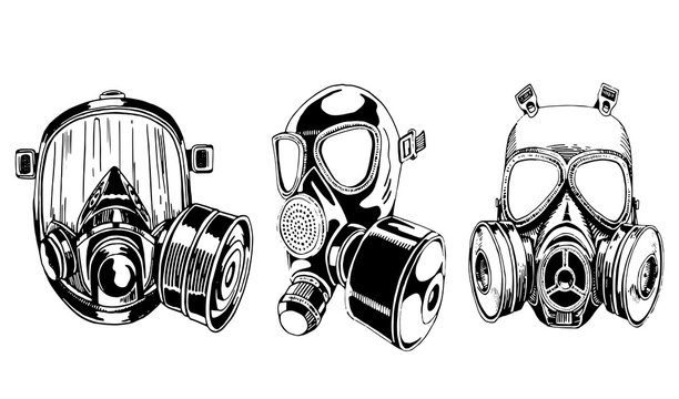 Detail Gas Mask Drawing Nomer 3