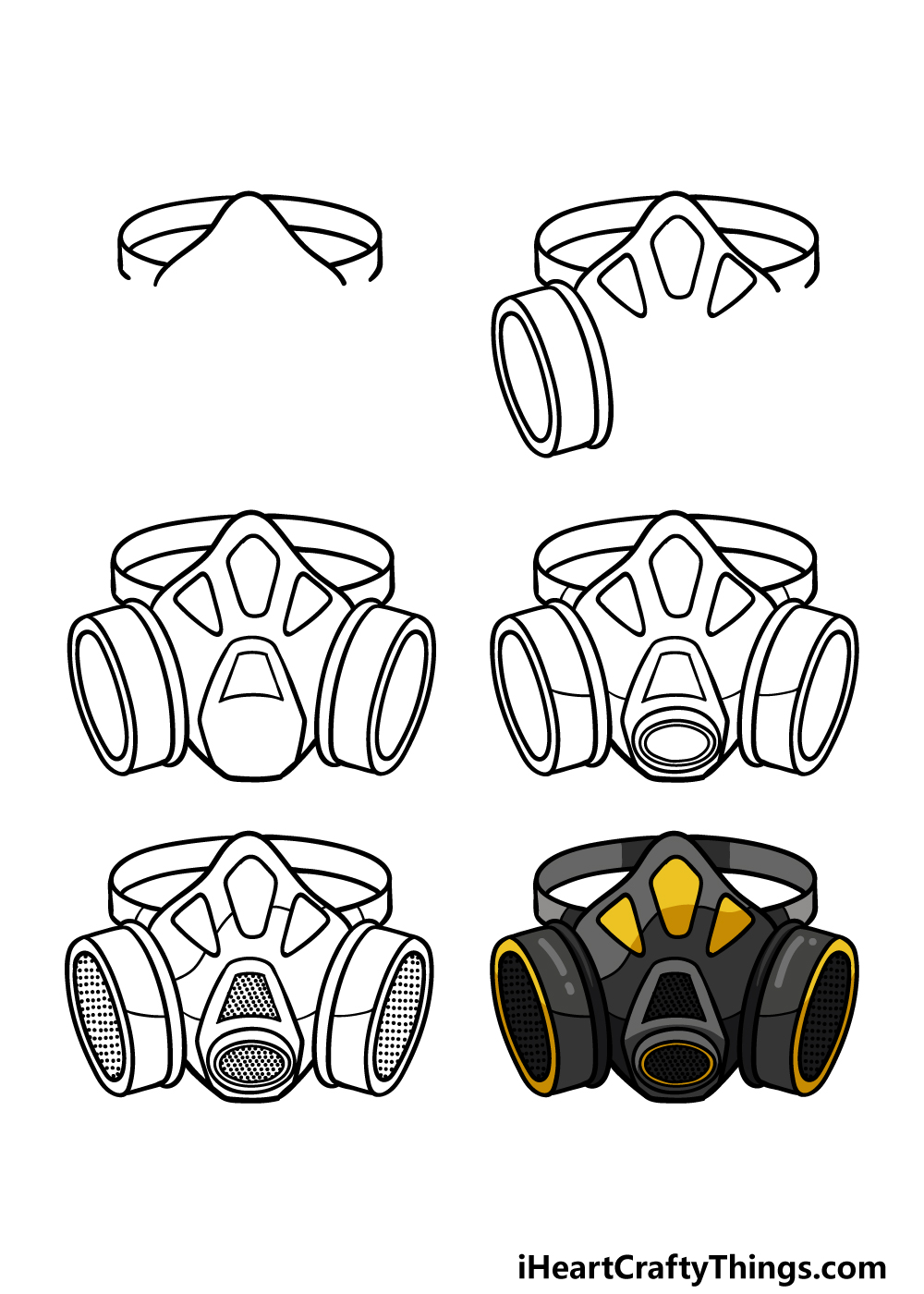 Detail Gas Mask Drawing Nomer 24