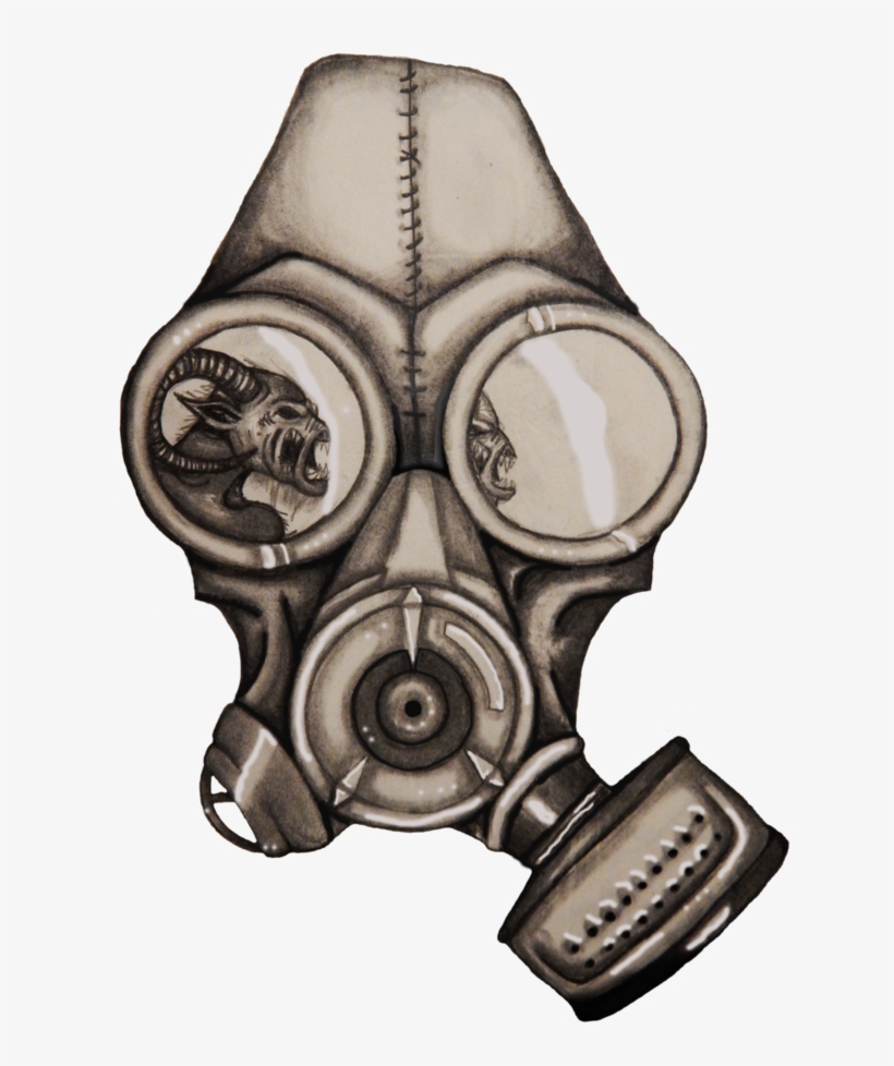 Detail Gas Mask Drawing Nomer 29