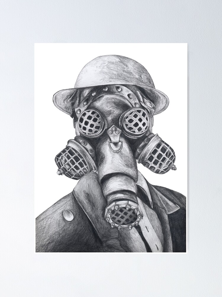 Detail Gas Mask Drawing Nomer 36