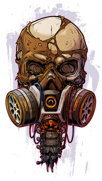 Detail Gas Mask Drawing Nomer 51