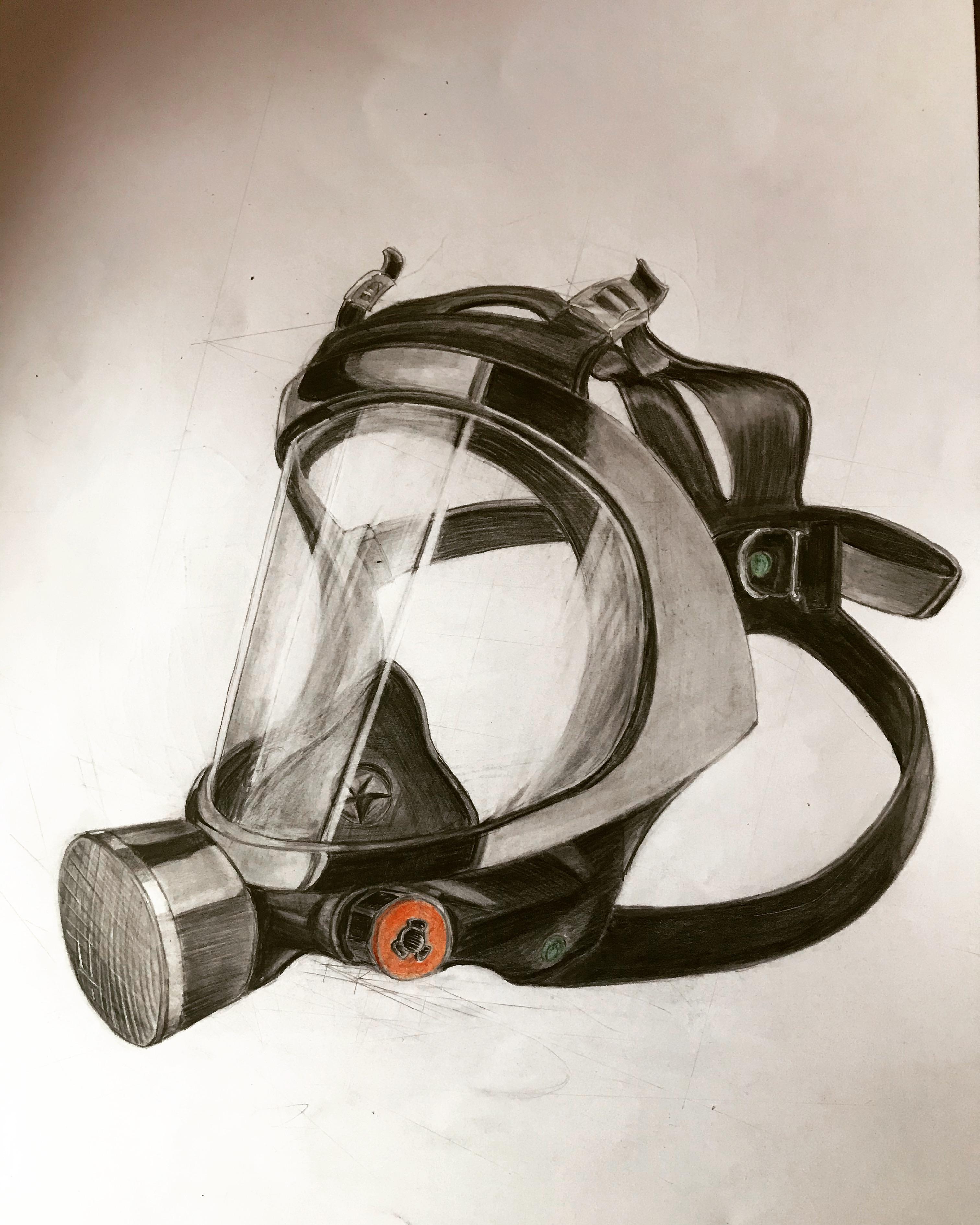 Detail Gas Mask Drawing Nomer 55
