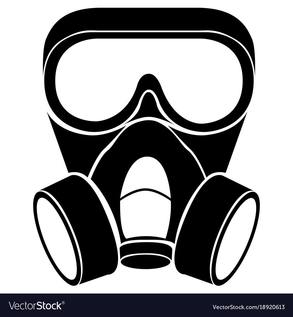 Detail Gas Mask Vector Nomer 13