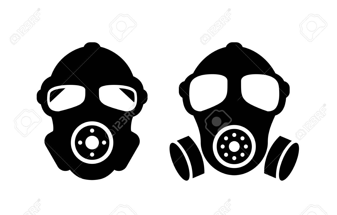 Detail Gas Mask Vector Nomer 15