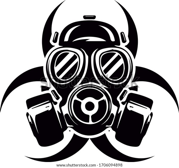 Detail Gas Mask Vector Nomer 17