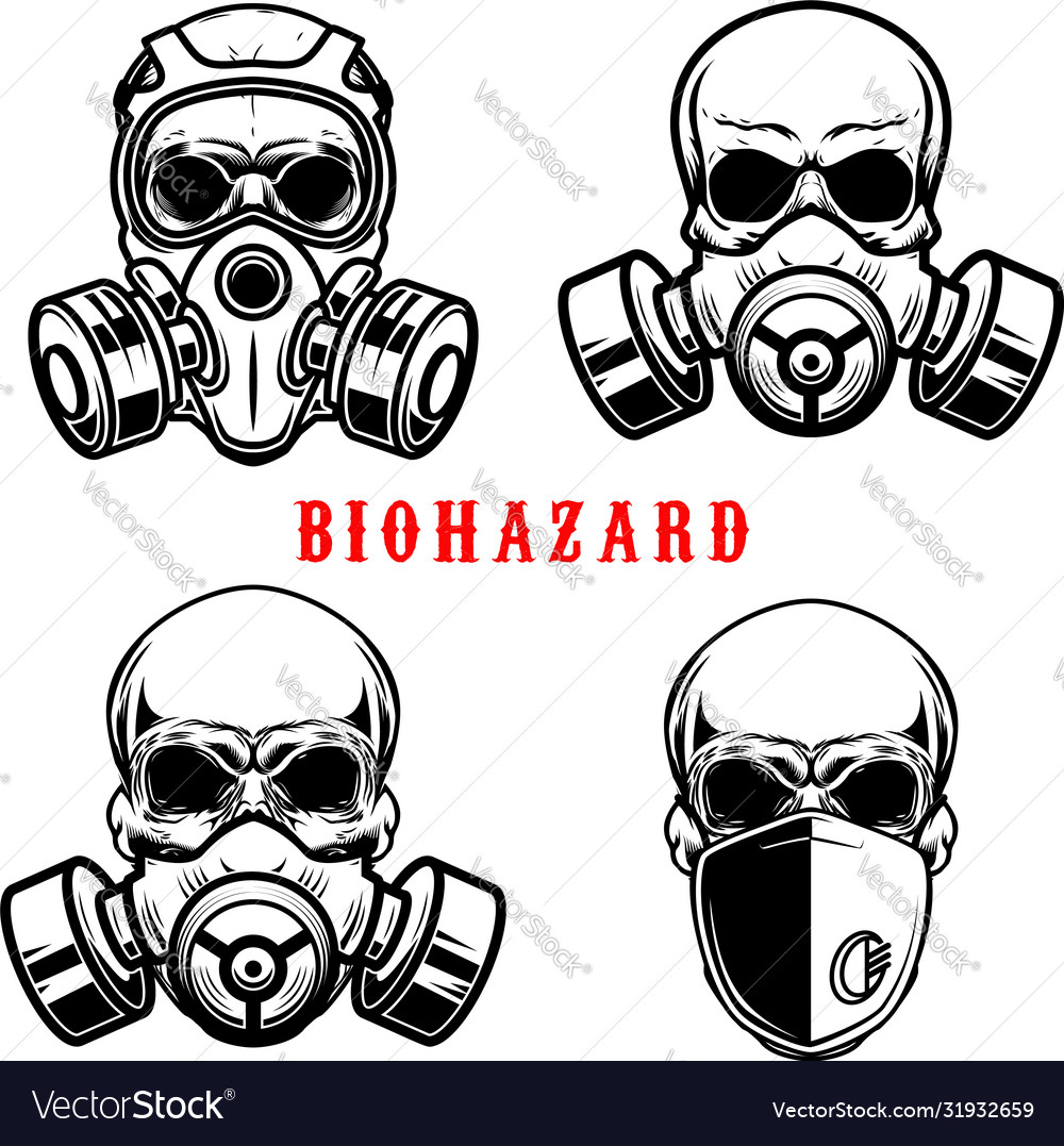 Detail Gas Mask Vector Nomer 25