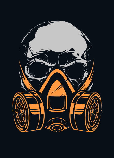 Detail Gas Mask Vector Nomer 5