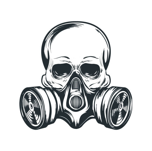 Detail Gas Mask Vector Nomer 42