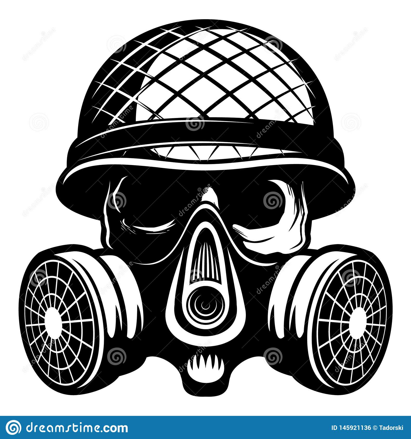 Detail Gas Mask Vector Nomer 54