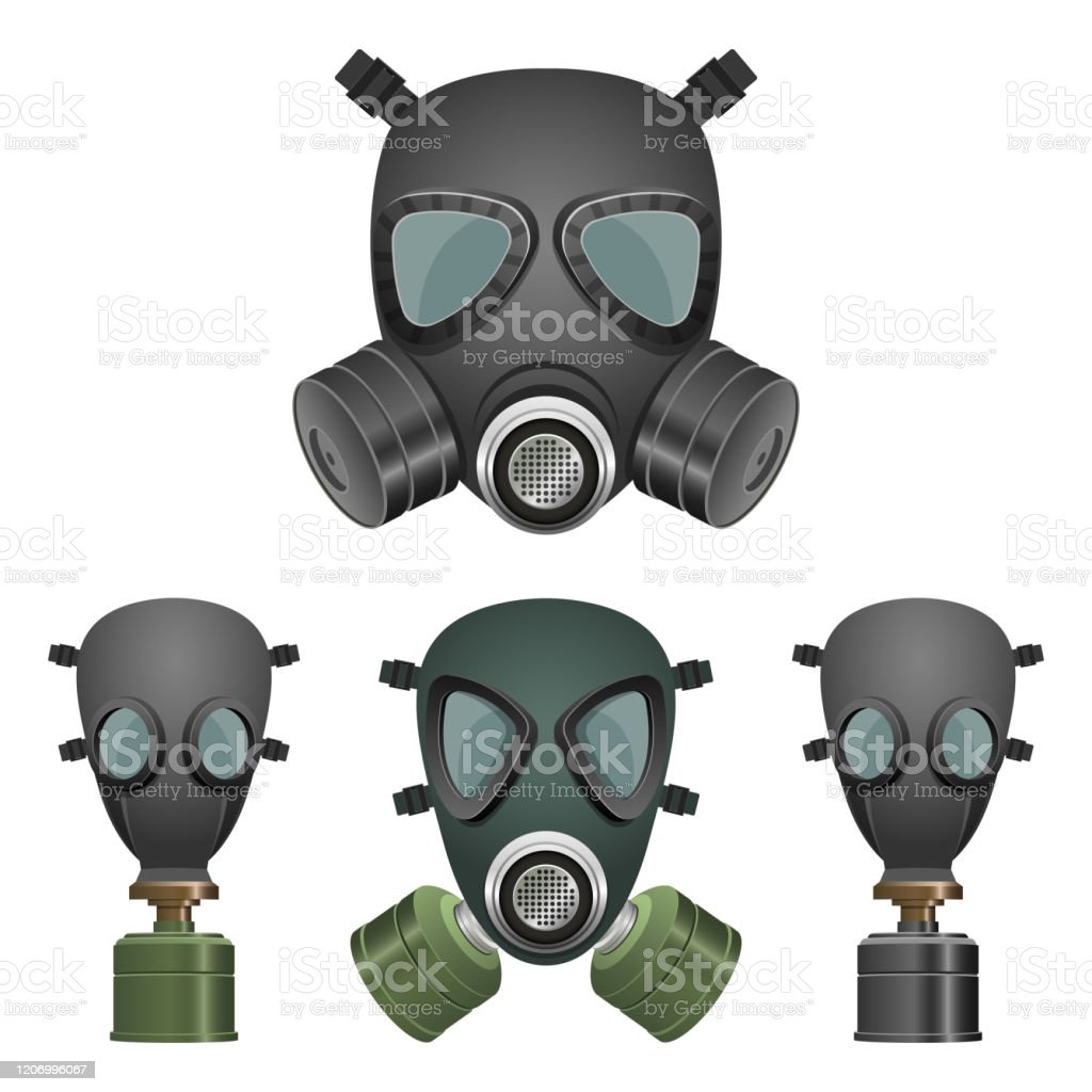 Detail Gas Mask Vector Nomer 58