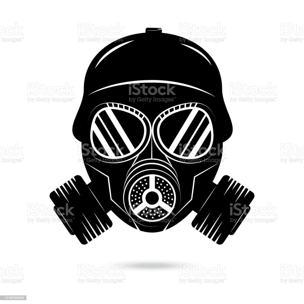 Detail Gas Mask Vector Nomer 9