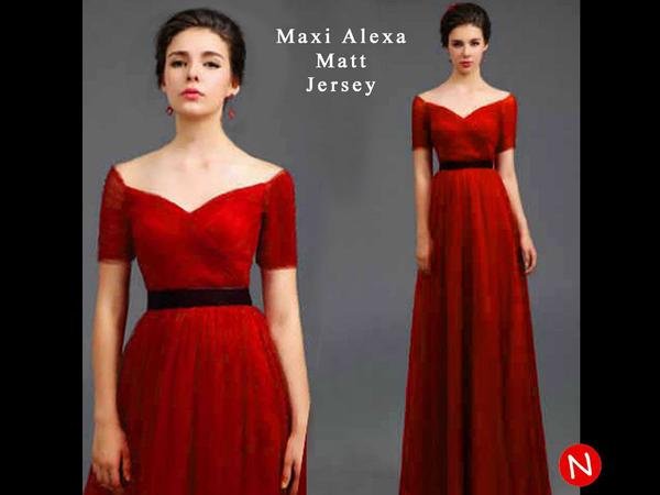 Detail Gaun Merah Pendek Nomer 26