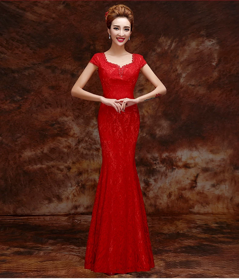 Detail Gaun Merah Pendek Nomer 48