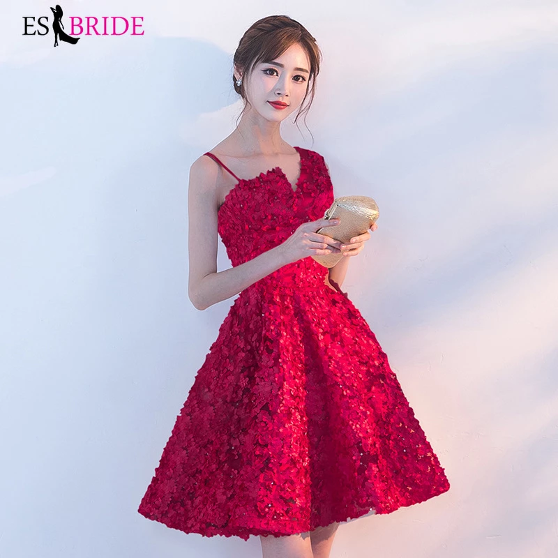 Detail Gaun Merah Pendek Nomer 9