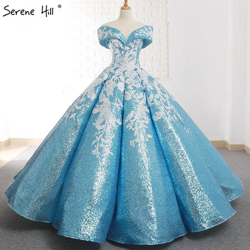 Detail Gaun Pengantin Biru Langit Nomer 13