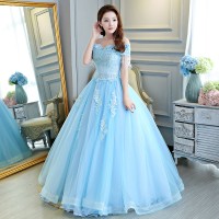 Detail Gaun Pengantin Biru Langit Nomer 34