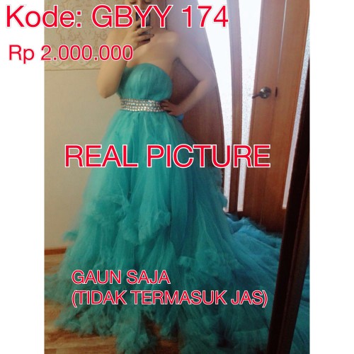 Detail Gaun Pengantin Biru Langit Nomer 46