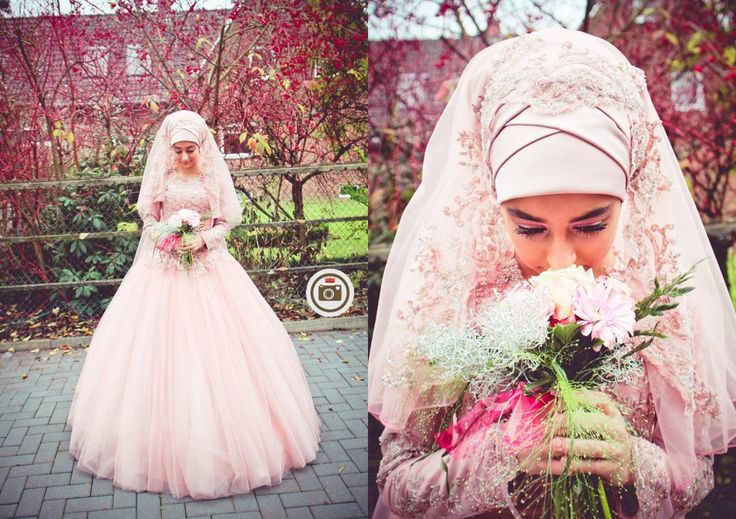 Detail Gaun Pengantin Muslimah Modern Warna Pink Nomer 25